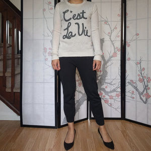 French White Sweater